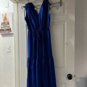 Calvin Klein Royal Blue Maxi Dress